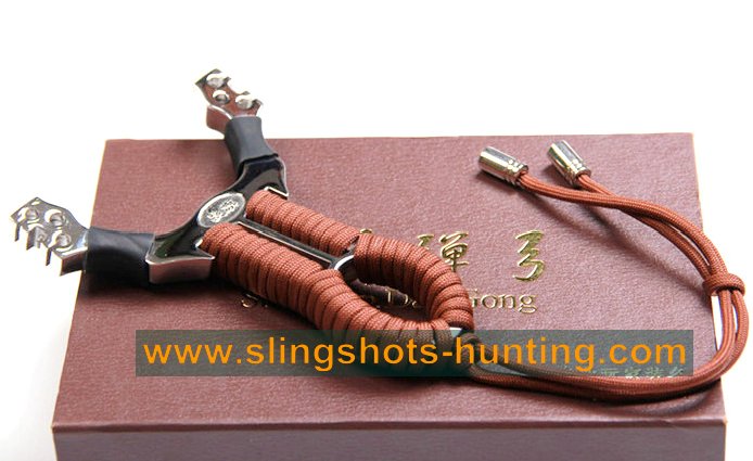 Hunting Slingshot Powerful & Accuracy 2/4/6 Bands Silver - Click Image to Close