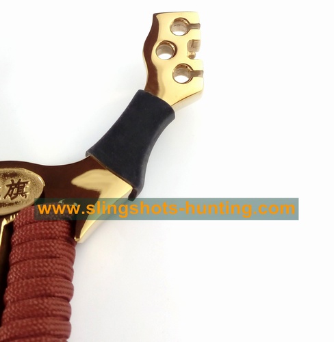 Hunting Slingshot Powerful & Accuracy 2/4/6 Bands Golden - Click Image to Close