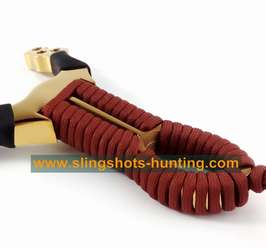 Hunting Slingshot Powerful & Accuracy 2/4/6 Bands Golden - Click Image to Close