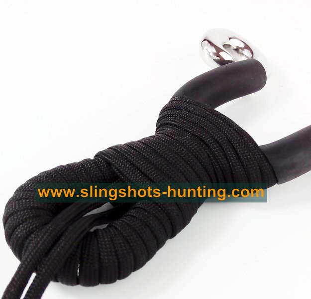 Powerful Slingshot Hunting Outdoor Hunter Shot Catapult Launcher 4 Bands - Click Image to Close