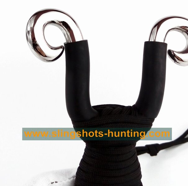 Powerful Slingshot Hunting Outdoor Hunter Shot Catapult Launcher 4 Bands - Click Image to Close