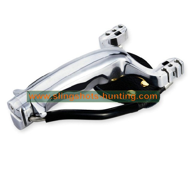 Professional Slingshot Hunting Catapult Launcher Full Metal 2/4/6 Bands - Click Image to Close