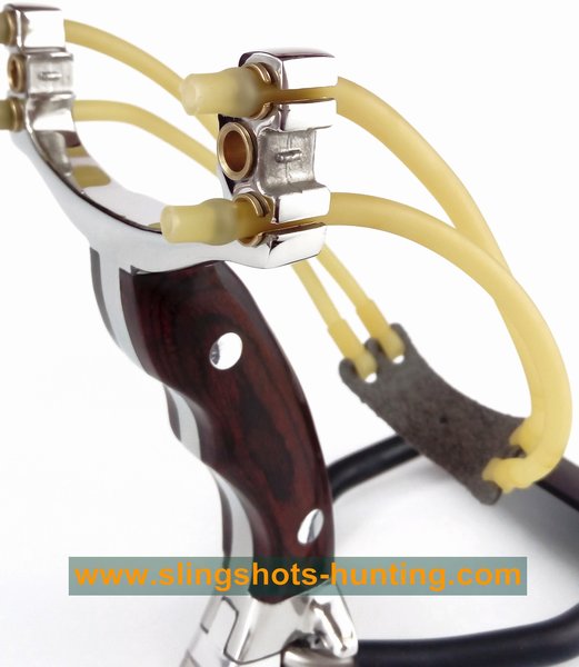 Professional Slingshot Wrist Catapult Hunter Shot 4 Bands - Click Image to Close