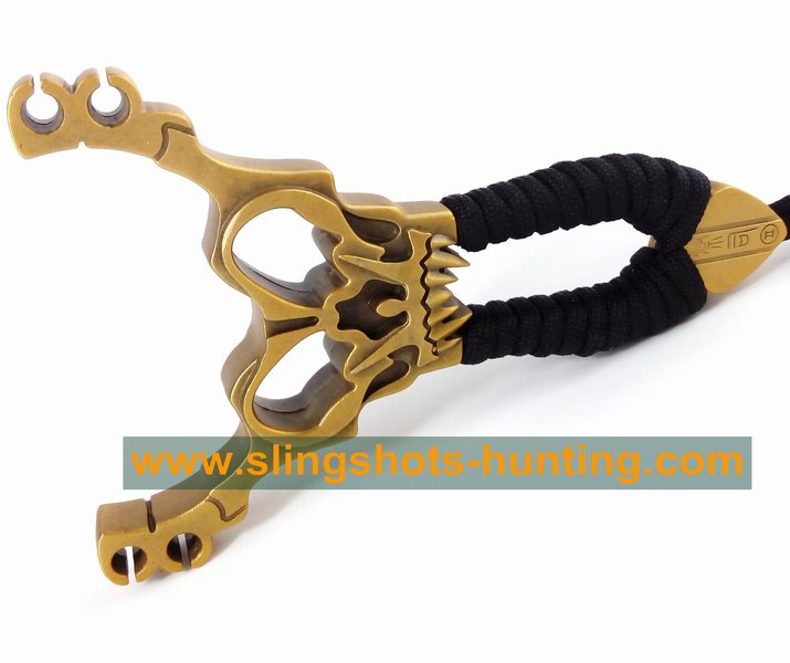 Professional Slingshot Hunting Hunter Shot Skull Design Dual-Use 2/4 Bands - Click Image to Close