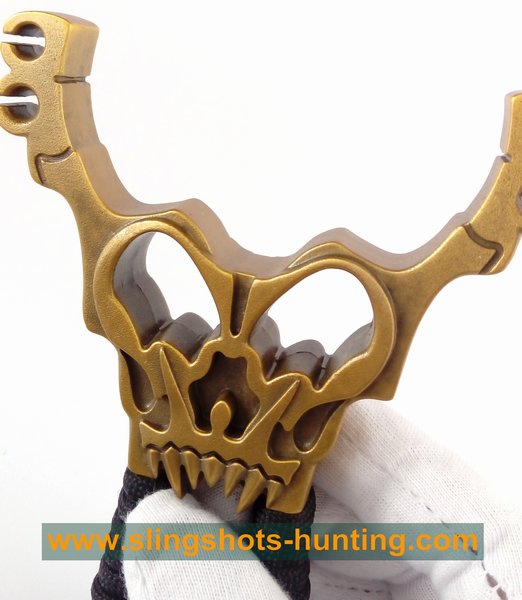 Professional Slingshot Hunting Hunter Shot Skull Design Dual-Use 2/4 Bands - Click Image to Close