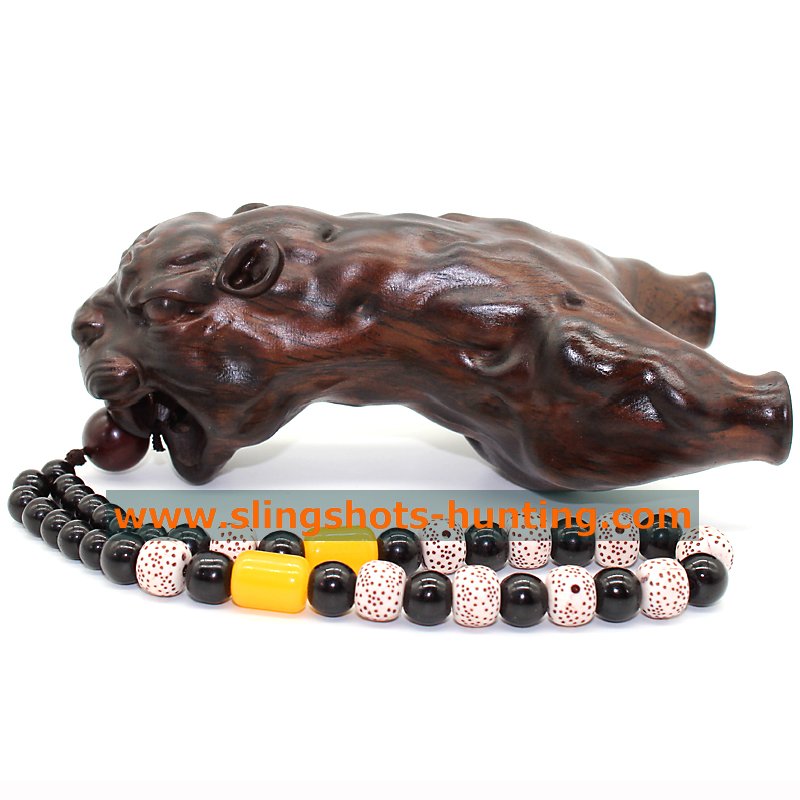 Hand-carved Wood Slingshot Tiger Powerful High Quality - Click Image to Close