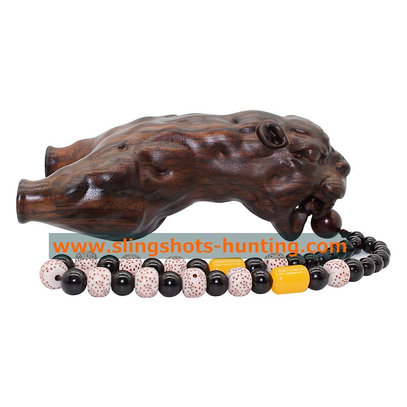 Hand-carved Wood Slingshot Tiger Powerful High Quality - Click Image to Close