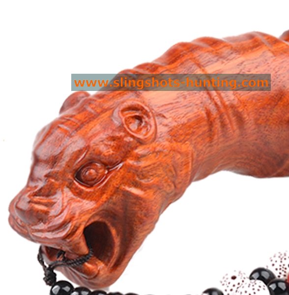 High Quality Wooden Slingshot Handmade Tiger Pocket Catapult - Click Image to Close