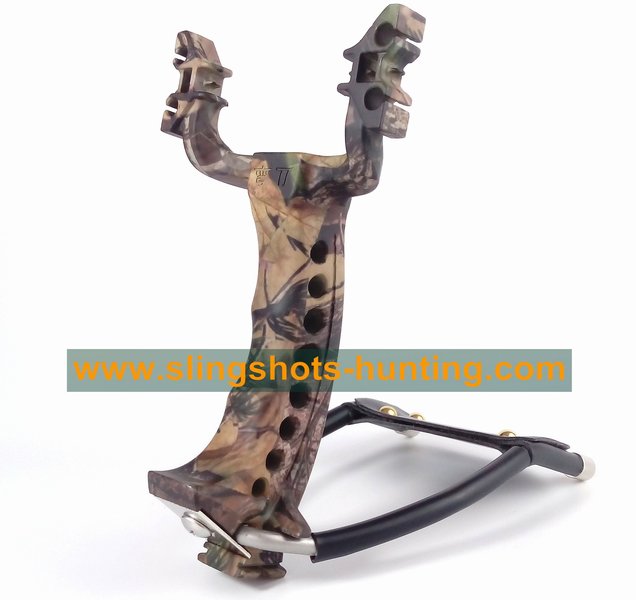 Camouflage Slingshot for Hunting 2/4 Bands accuracy Powerful - Click Image to Close