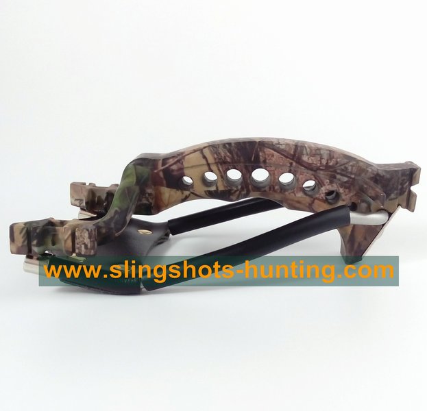 Camouflage Slingshot for Hunting 2/4 Bands accuracy Powerful - Click Image to Close