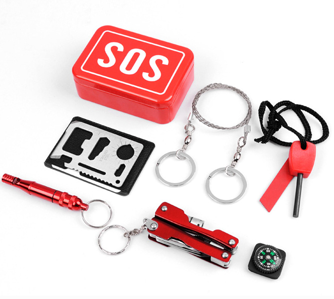 Outdoor Emergency Survival Kit 6 Tools - Click Image to Close