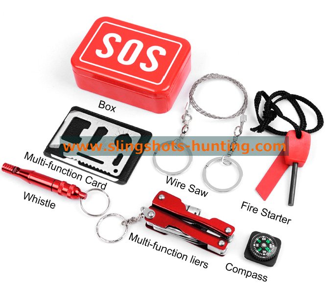 Outdoor Emergency Survival Kit 6 Tools - Click Image to Close