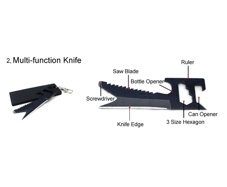 A Multi-function Tools Kit For Outdoor Survival - Click Image to Close