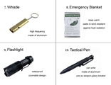 Survival Kit For Emergency With Survival Bracelet