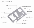 A Multi-function Tools Kit For Outdoor Survival