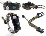 Survival Bracelet Multi-function Tools Kit On Wrist
